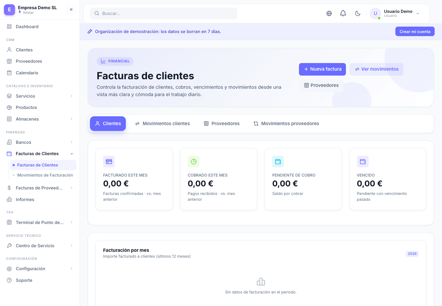 Facturación y cobros